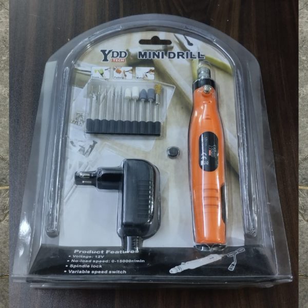 YDD Pcb Mini Drill 12V (for glass, pottery and metal work)