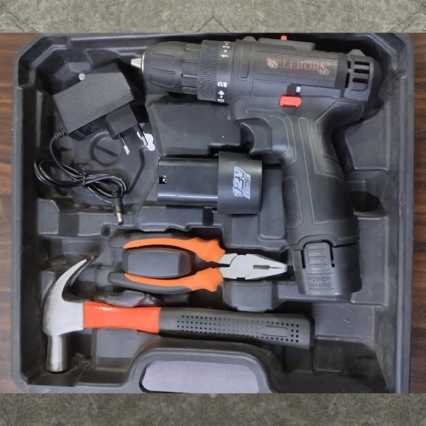 WELLBORN 12V Cordless Drill Machine with Tools