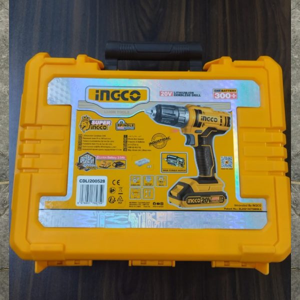 INGCO CDLI200528 Lithium-Ion Cordless Drill 20V
