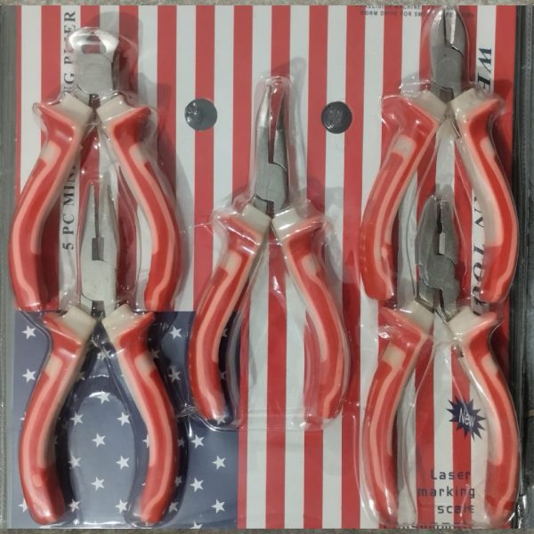 WELLBORN MN-005 5 Pc Mini Pliers Set