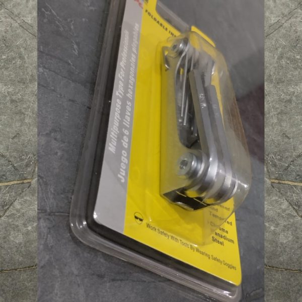 HUAYI 6 Pcs Foldable Inner Hex Key Set 1.5-6mm