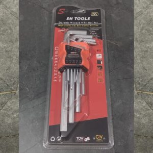SHENGCHAO Durable Wrench 9 Pcs Hex Key Set 1.5-10mm