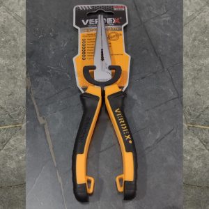 VERDEX 8" Nose Plier yellow handle (chrome vanadium)