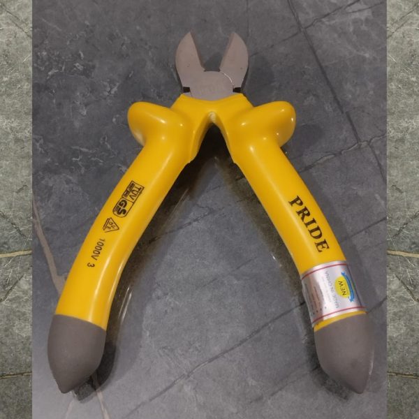 PRIDE 6" Cutter Plier insulated handle grip with half chrome