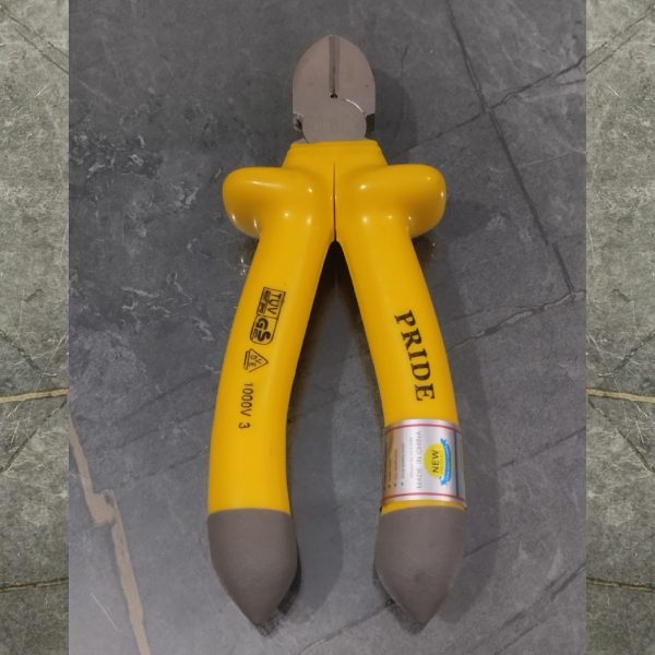 PRIDE 6" Cutter Plier insulated handle grip with half chrome