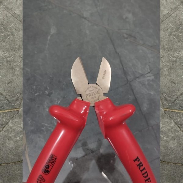 PRIDE 6" Cutter Plier insulated handle grip with half chrome