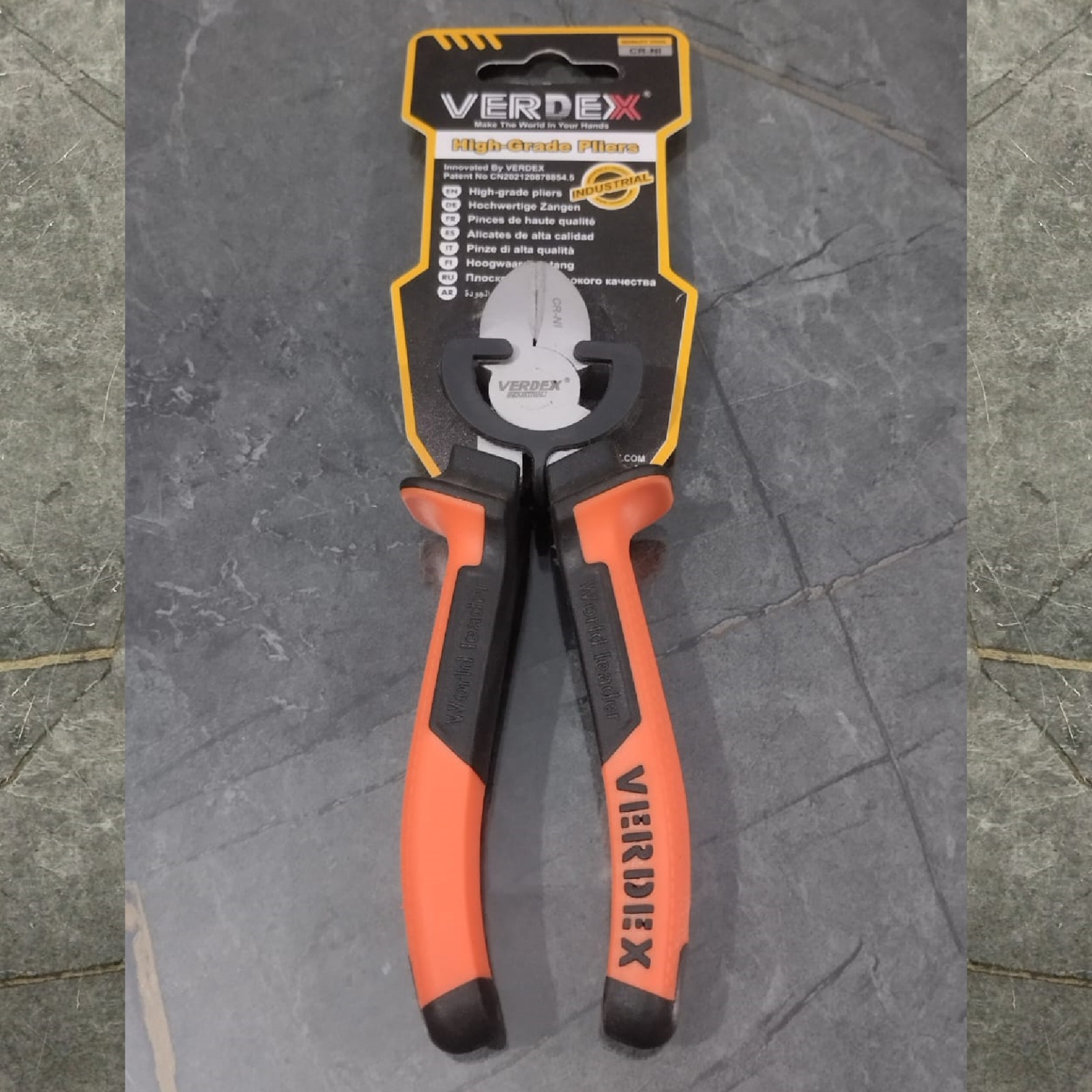 VERDEX 6" Cutter Plier orange handle (chrome vanadium)