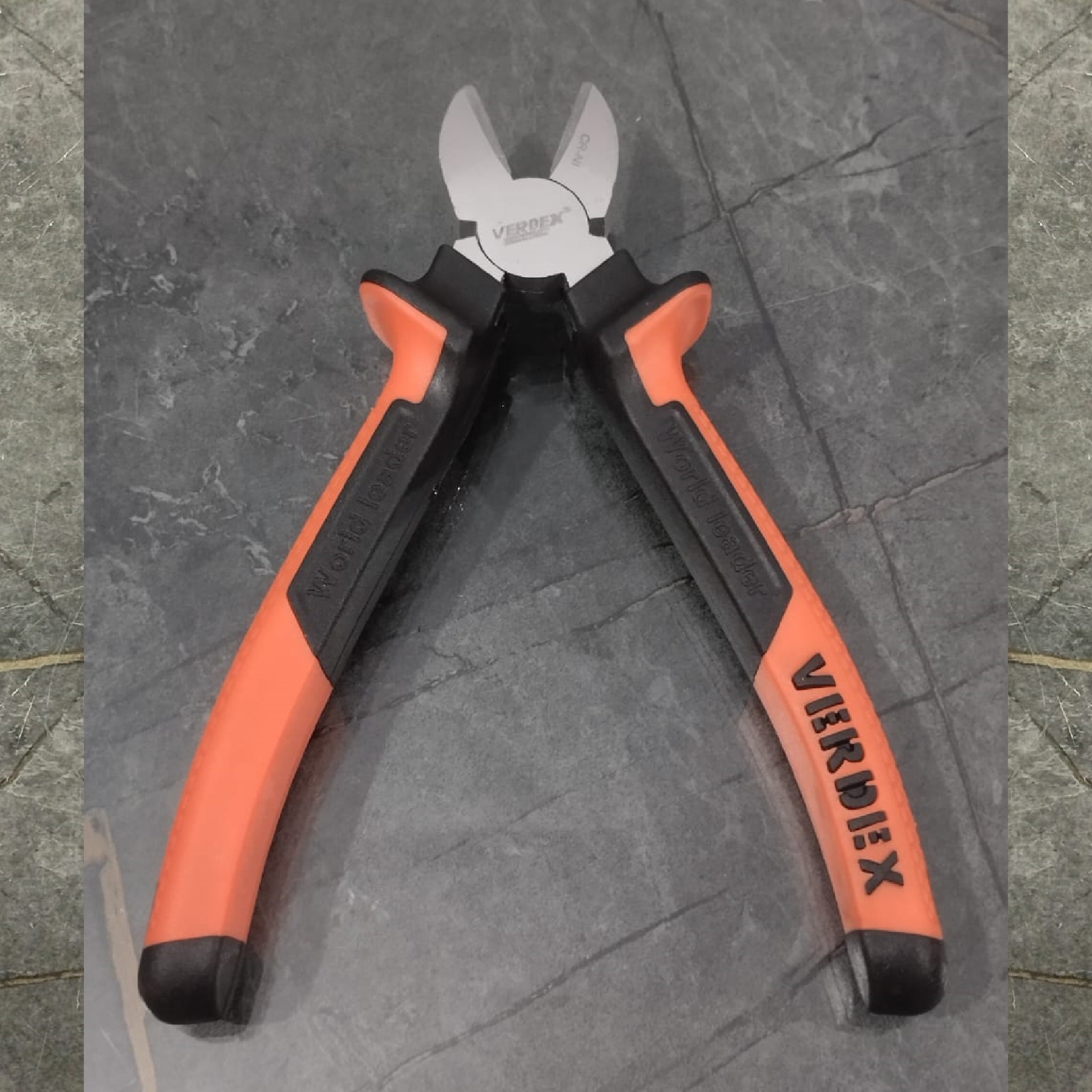 VERDEX 8" Cutter Plier orange handle (chrome vanadium)