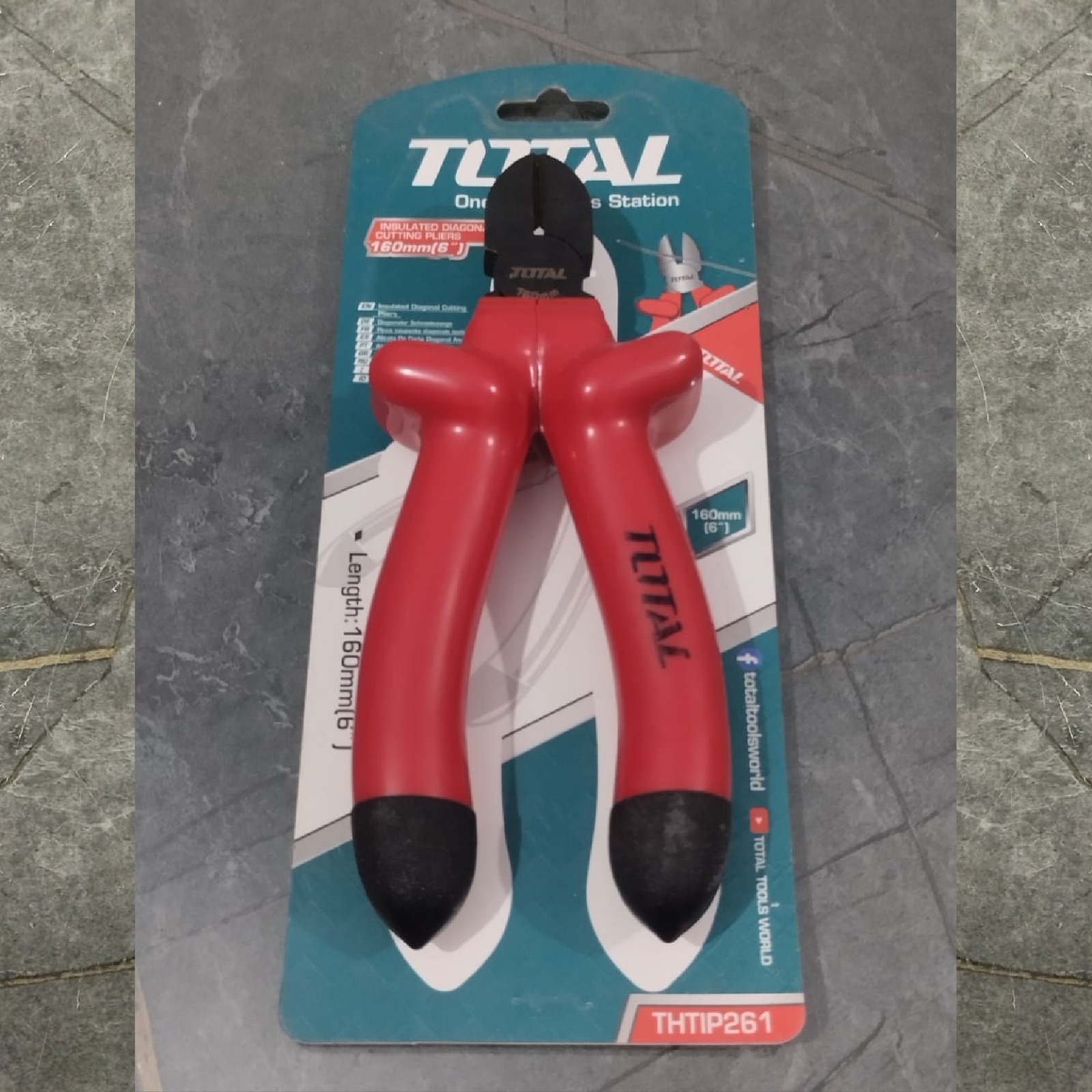 TOTAL THTIP261 6" Insulated Diagonal Cutting Plier