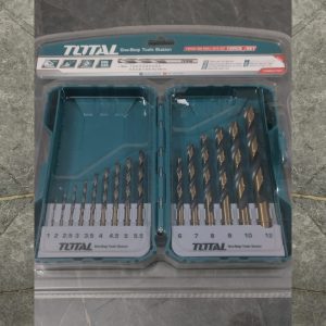 TOTAL TACSDL51501 15 Pcs HSS Drill Bits Set