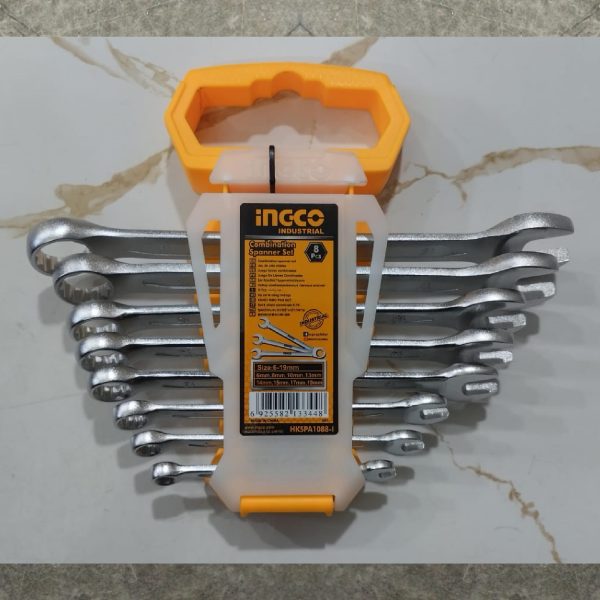 INGCO HKSPA1088-I 8 Pcs Ring to Fix Spanner Set