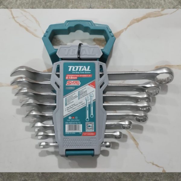 TOTAL THT102286-1 8 Pcs Ring to Fix Spanner Set