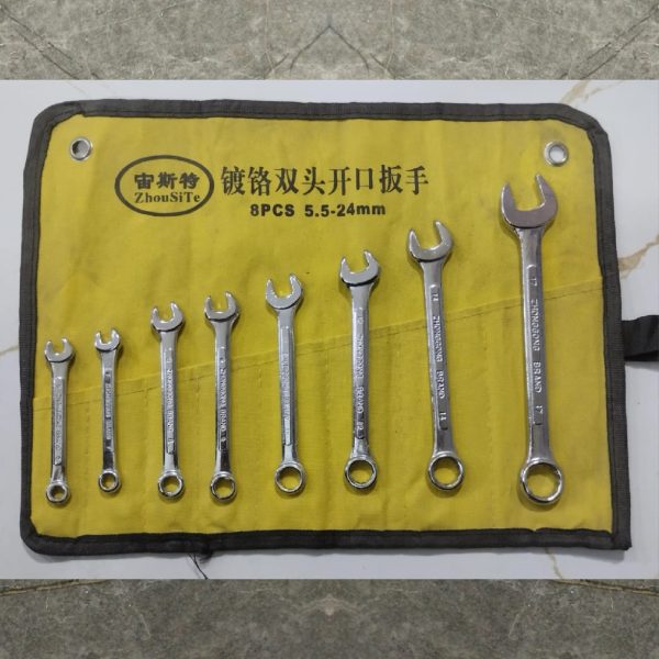 ZHONGGONG BRAND 8 Pcs Ring to Fix Spanner Set