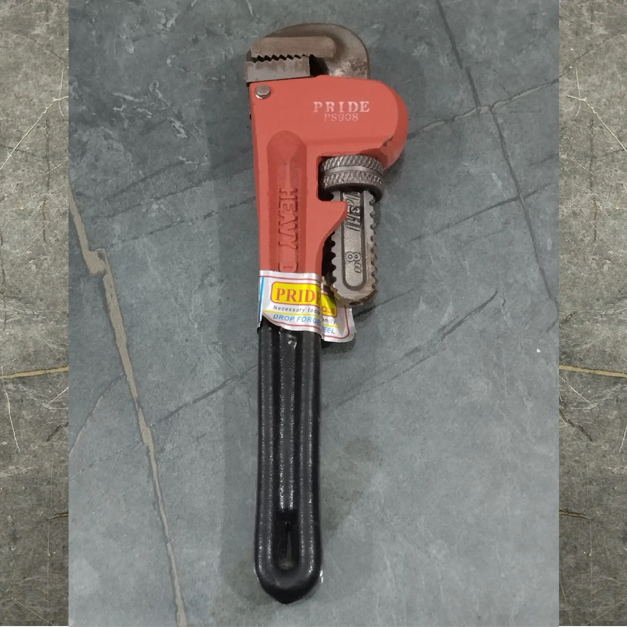 PRIDE Heavy Duty Pipe Wrench 8"