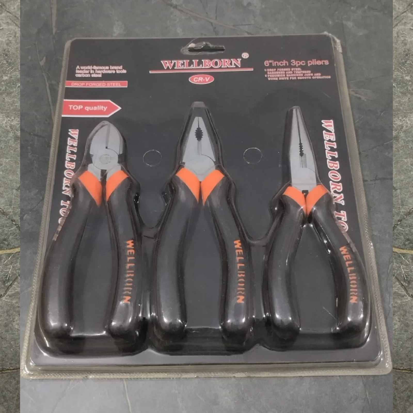 WELLBORN 6" 3Pc Pliers Set